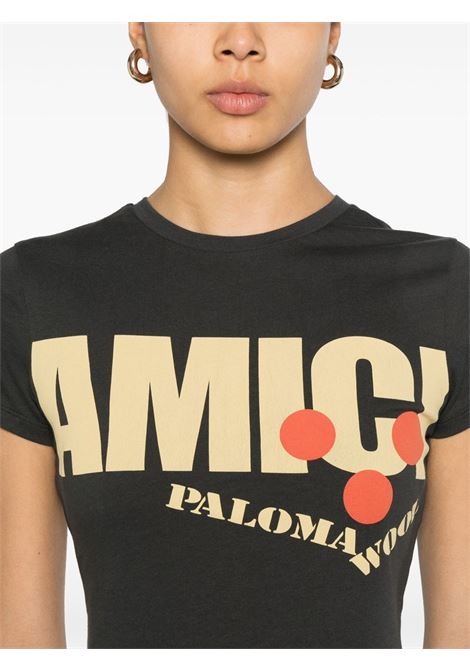 amici t-shirt woman black  PALOMA WOOL | UDB802999